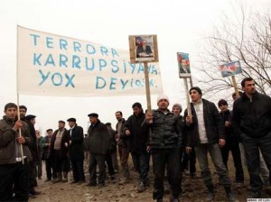 Sabirabad etiraz aksiyasi