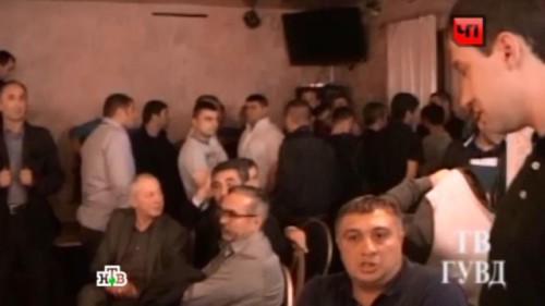 Азербайджанцы, задержанные в кафе