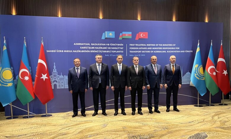 Azərbaycan-Türkiyə-Qazaxıstan nazirlərinin görüşü keçirilib