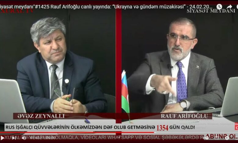 “Siyasət meydanı"#1425 Rauf Arifoğlu canlı yayında: “Ukrayna və gündəm müzakirəsi” - 24.02.2022