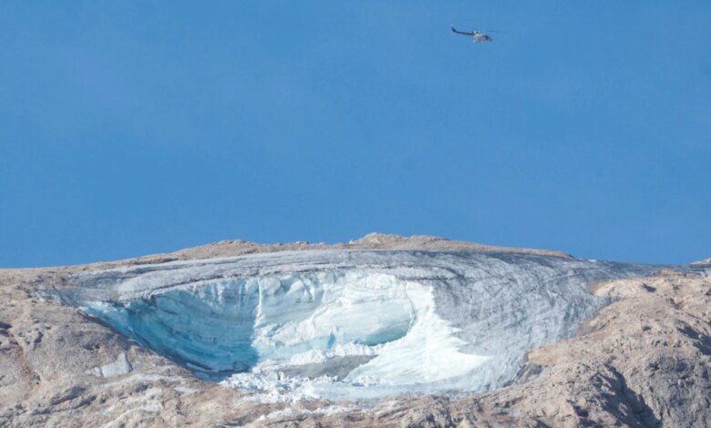 Alp dağlarında buzlaq uçub, ölənlər var