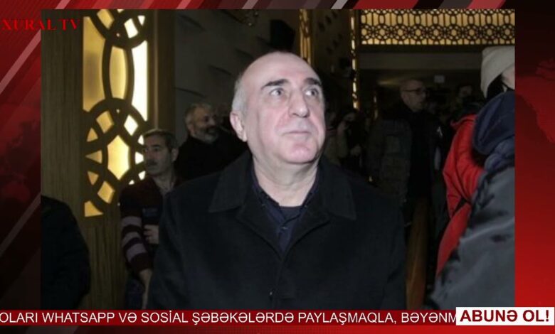 ELMAR MƏMMƏDYAROV ÖZÜ ÜÇÜN İŞLƏYİR