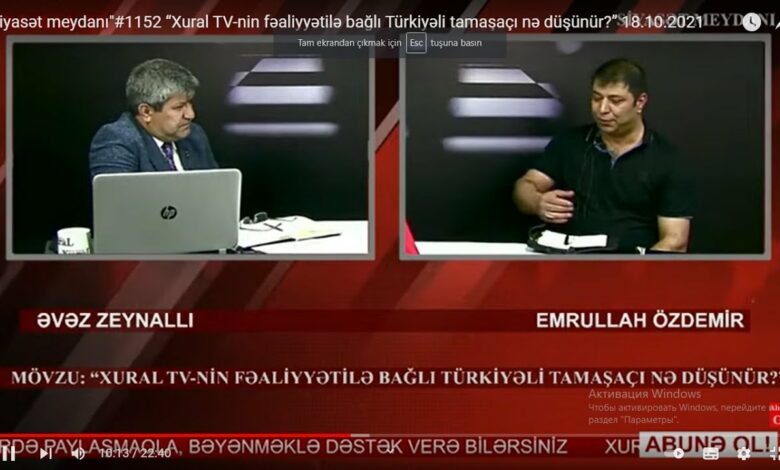 “Siyasət meydanı"#1152 “Xural TV ilə bağlı Türkiyəli tamaşaçı nə düşünür?” - 18.10.2021