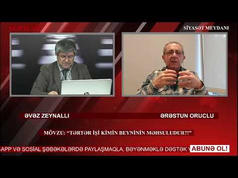 “Siyasət meydanı"#1202 Ərəstun Oruclu ilə canlı: “Tərtər işi kimin beyninin məhsuludur?!”-05.11.2021