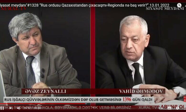 “Siyasət meydanı"#1328 “Regionda nələr olur - rus ordusu Qazaxıstandan çıxacaqmı?!” - 13.01.2022