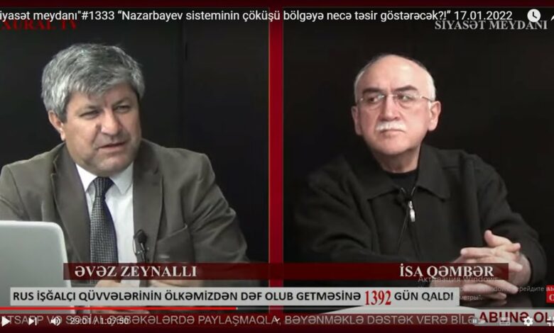 “Siyasət meydanı"#1333 İsa Qəmbərlə: “Nazarbayevsizlik bölgəyə necə təsir göstərəcək?!” - 17.01.2022