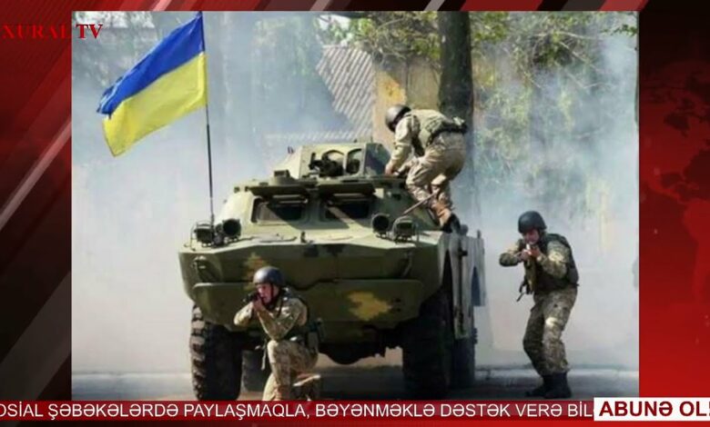 UKRAYNA ORDUSU RUSLARIN NƏFƏSİNİ BELƏ KƏSİR