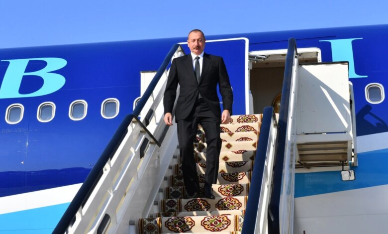 İlham Əliyev Türkiyəyə gedib