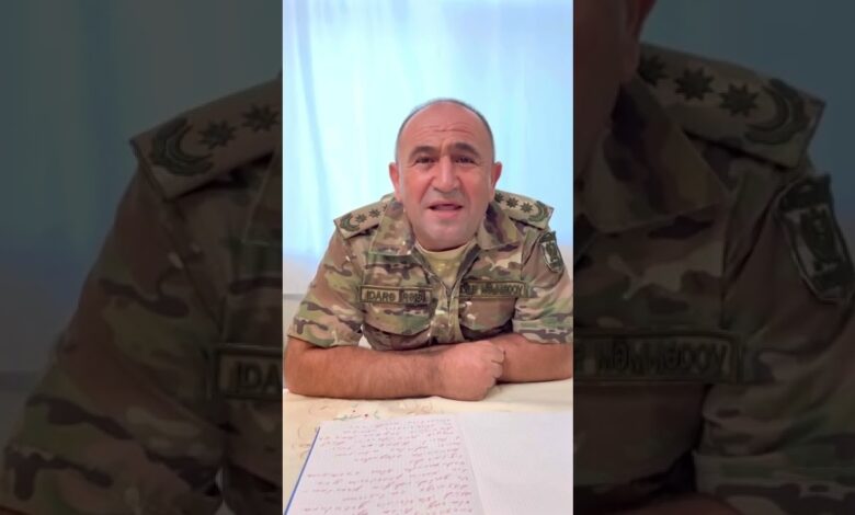MÜDAFİƏ NAZİRLİYİNƏ POLKOVNİK ELNUR MƏMMƏDOVDAN SƏRT CAVAB