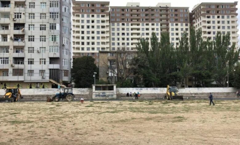 “Məhsul” stadionunu bir neçə nəfərə satmaqda təqsirləndirilən şəxslər həbs edilib