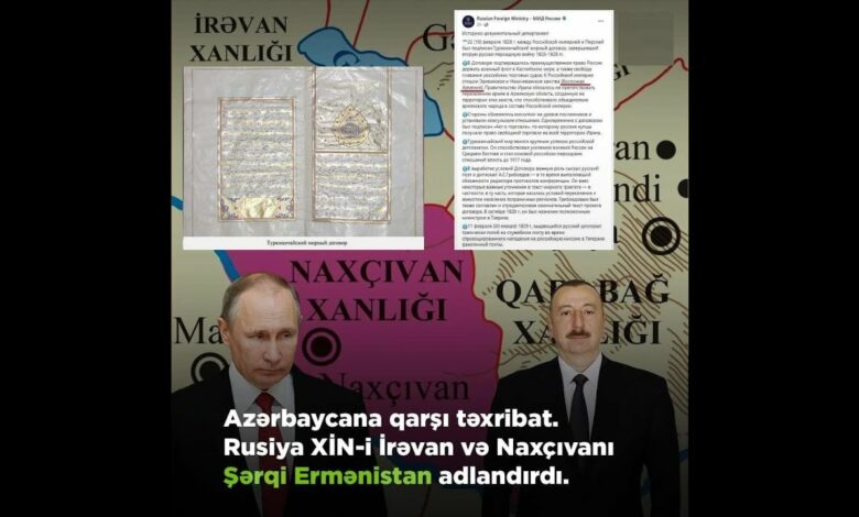 RUSİYA İNDİ DƏ NAXÇIVANA İDDİA EDİR?!