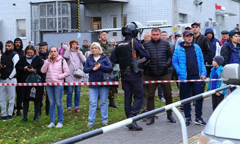Rusiyada orta məktəbə silahlı basqın: ölənlər və yaralanan var