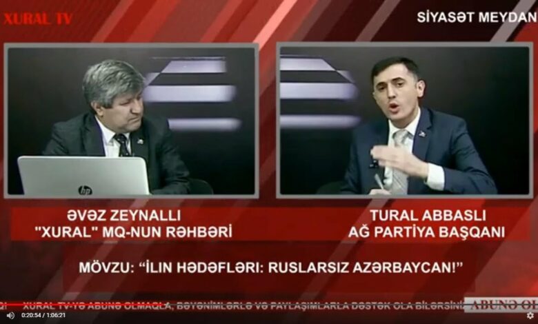 "Siyasət meydanı"#606 Tural Abbaslı ilə: “İlin hədəfləri - ruslarsız Azərbaycan!”-02.01.2021
