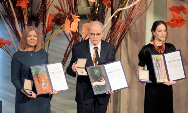 Nobel Sülh Mükafatı Ukrayna, Rusiya və Belarus hüquq müdafiəçilərinə verilib