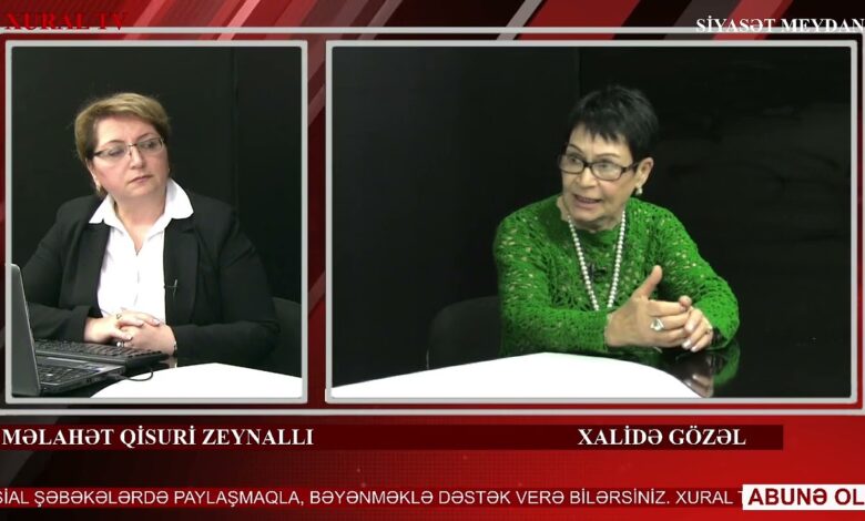 XALİDƏ GÖZƏLDƏN ŞOK İDDİA:"VASİF TALIBOV HEYDƏR ƏLİYEVƏ DEDİ Kİ..."