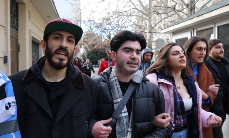 Bəxtiyar Hacıyevə azadlıq tələb edən fəallar saxlanılıb (Yenilənib)