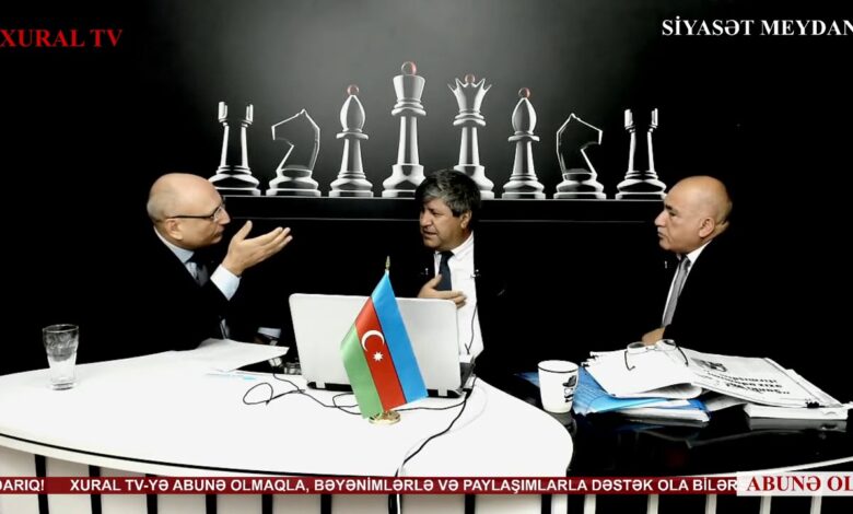 Pənah Hüseynlə Abutalıb Səmədov Xural TV-nin canlı yayınında dalaşdılar