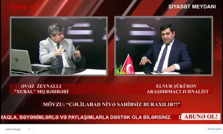 "Siyasət meydanı"#736 Elnur Şükürovla: “Cəlilabad niyə sahibsiz buraxılıb?!”-12.03.2021
