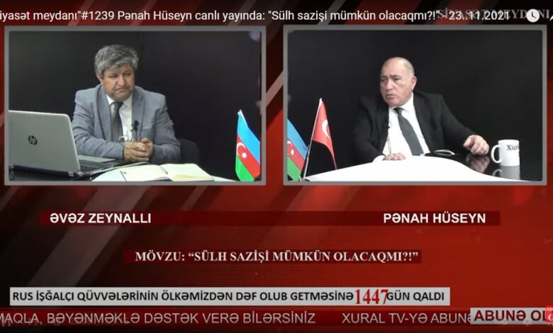 “Siyasət meydanı"#1239 Pənah Hüseyn canlı yayında: "Sülh sazişi mümkün olacaqmı?!” - 23..11.2021