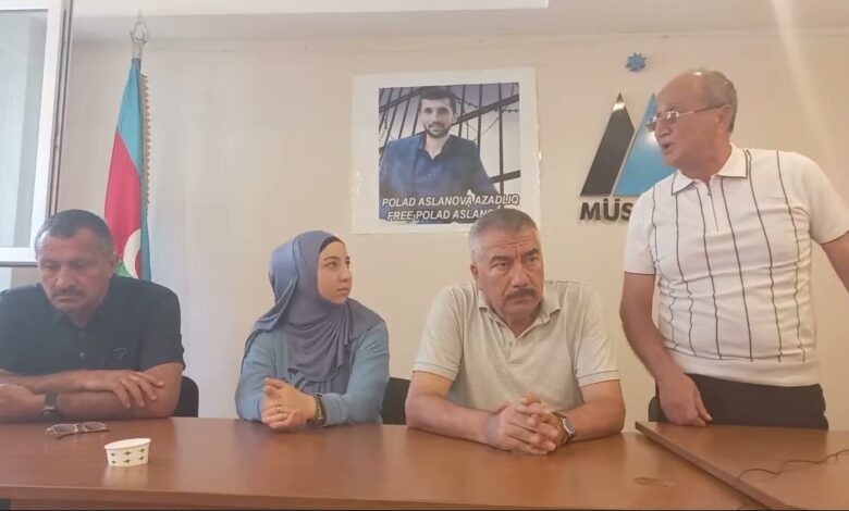 HAZIRDA HƏBSDƏ OLAN SİYASİ MƏHBUS POLAD ASLANOVUN MÜDAFİƏ KOMİTƏSİNİN MƏTBUAT KONFRANSI
