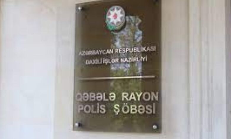 Qəbələdə polis şöbəsində ölüm