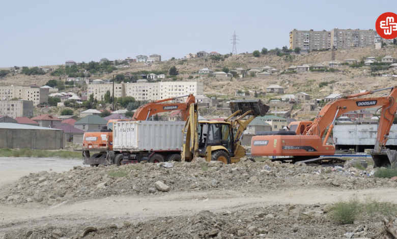 Zığ qəsəbəsinin sakinləri örüş torpaqlarında bina tikintisinə etiraz edir