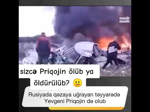 PUTİN VAQNERDƏN PRİQOJİNİN TƏYYARƏSİNİ VURMAQLA QİSAS ALDI. 8 ÖLÜ VAR.