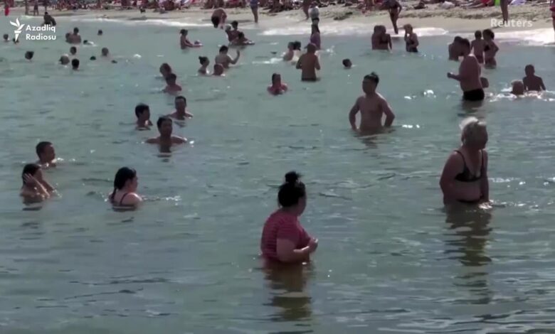 Rusiyanın Ukraynaya hücumundən bəri Odessada çimərliklər ilk dəfə açılıb