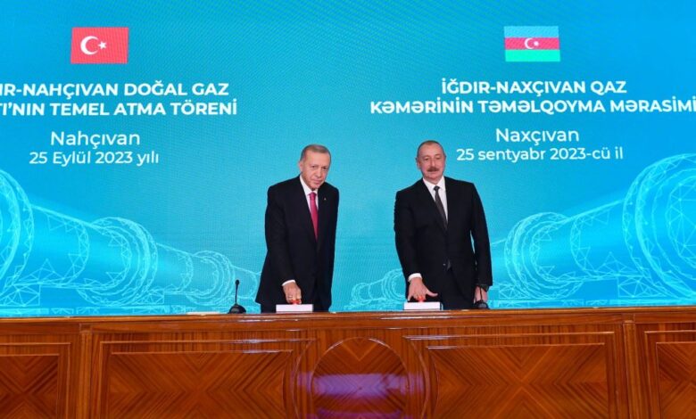 İğdır-Naxçıvan qaz kəmərinin əsası qoyuldu: ayrılan vəsaitin məbləği açıqlanmadı