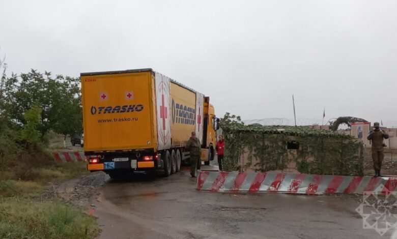 Rusiyanın göndərdiyi yardım Ağdamdan Xankəndiyə yola düşüb