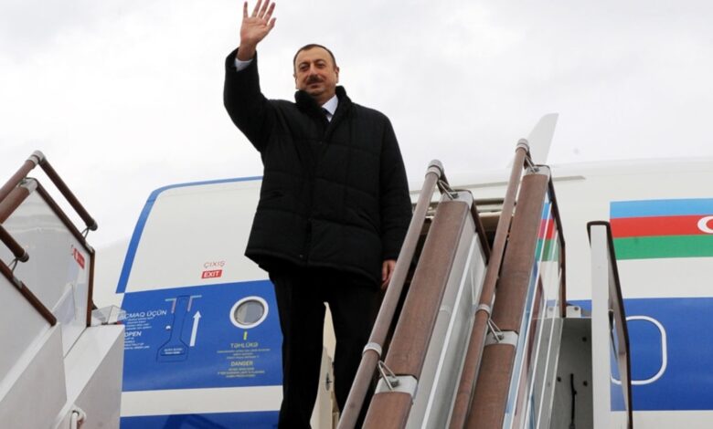 İlham Əliyev Qırğızıstana gedib