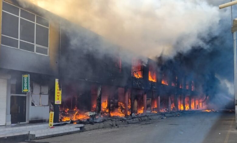 Masallıda bazar yanır