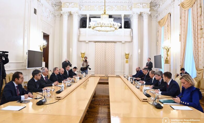 Bayramov Moskvada Lavrovla görüşüb, sülh prosesi müzakirə olunub