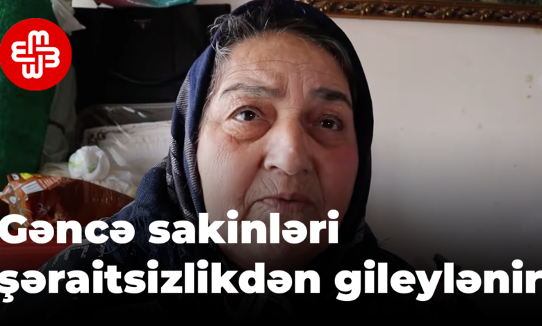 Gəncə: Sakinlər su, qaz və binanın yararsız vəziyyətdə olmasından şikayətçidirlər