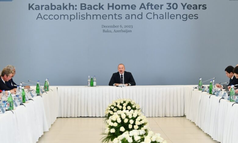 Prezident Əliyev Qarabağdakı vəziyyətdən danışıb