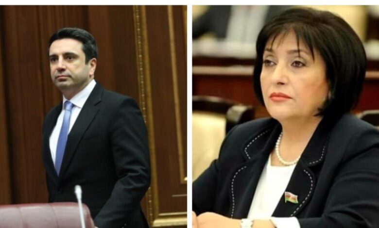 Azərbaycan və Ermənistan parlamentlərinin sədrləri görüşür
