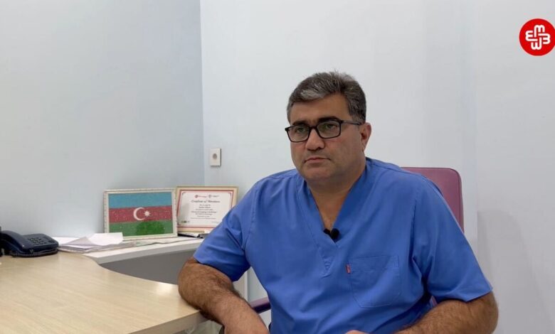Ələsgər Məmmədlinin qohumu, həkim Aydın Əliyev izləndiyini deyir