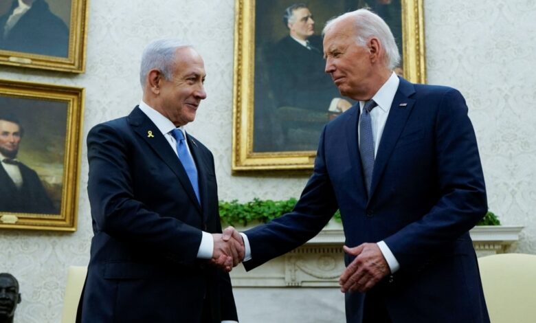 Bayden Netanyahu ilə görüşüb