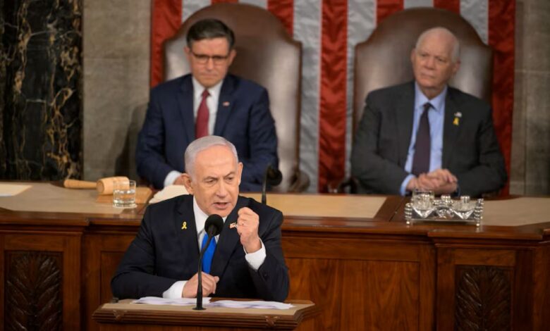 Etirazla qarşılanan Netanyahu Konqresə “İsrailin mübarizəsi sizin mübarizənizdir” deyib