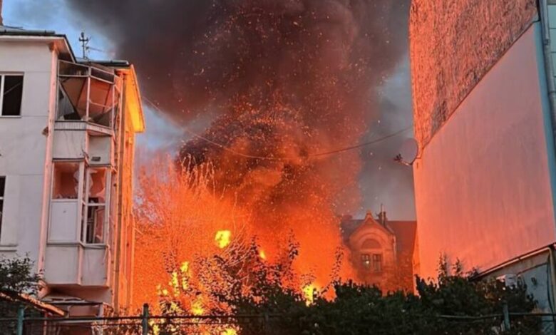 Rusiya Lvova raket zərbələri endirib, ölənlər var