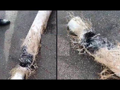 ŞOK GÖRÜNTÜLƏR! Təyyarəmizi vuran raketin qalığı - Rusiya mediası yayıb, daha sonra silib