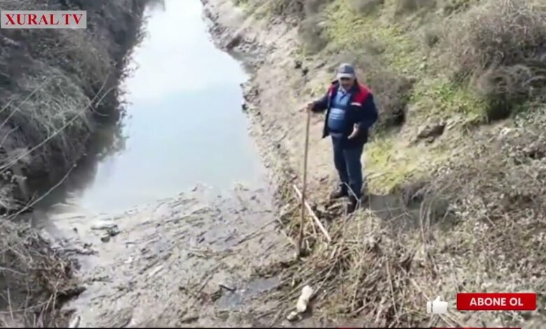 ÖZBAŞINALIQ: ƏHALİYƏ VERİLƏN "İÇMƏLİ SU"KANALINDA ZİBİL BAŞ ALIB GEDİR - SAATLININ ÇOLPU KƏNDİNDƏ