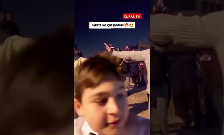 TƏBRİZDƏ GƏNCLƏR NOVRUZ BAYRAMINI BELƏ QEYD EDİRLƏR
