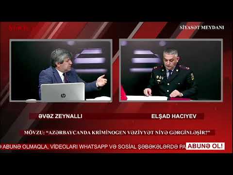 “Siyasət meydanı"#1115 “Azərbaycanda kriminogen vəziyyət niyə gərginləşir?”-04.10.2021