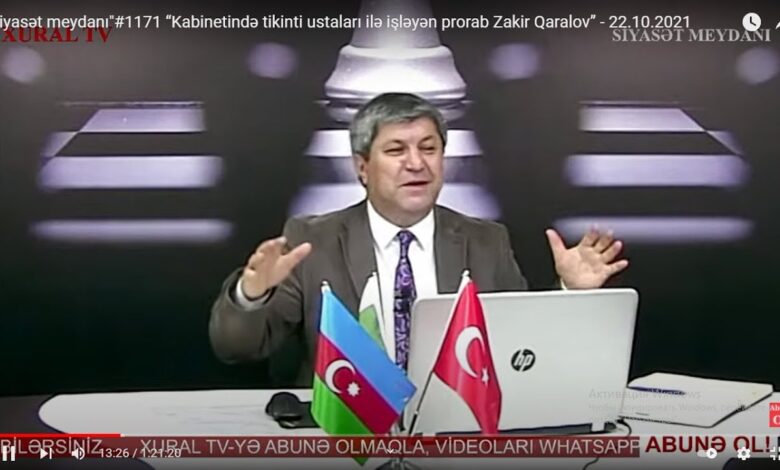 “Siyasət meydanı"#1171 “Kabinetində tikinti ustaları ilə işləyən prorab Zakir Qaralov” - 22.10.2021
