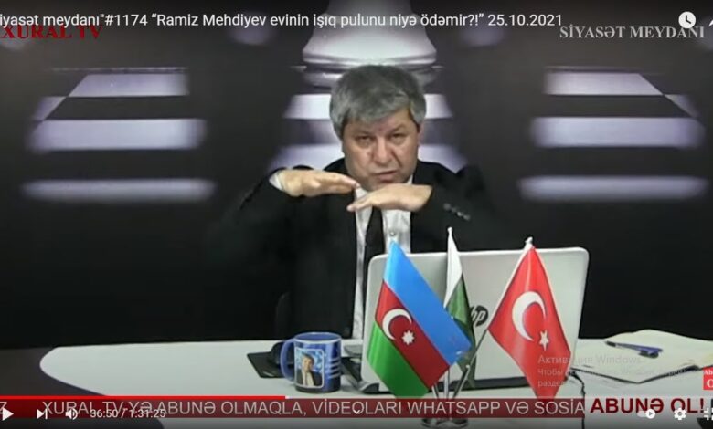 “Siyasət meydanı"#1174 “Ramiz Mehdiyev evinin işıq pulunu niyə ödəmir?!” - 25.10.2021