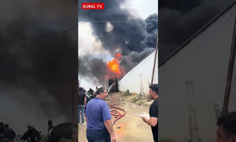 Aşağı Güzdək, Boya anbarında yanğın baş verib