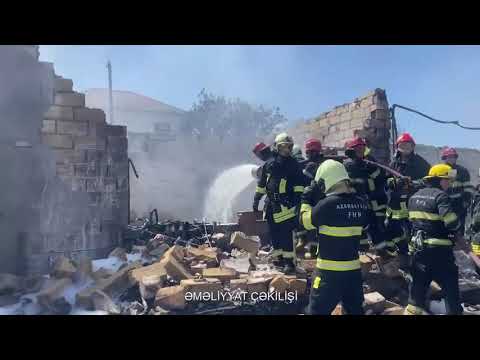 FHN AŞAĞI GÜZDƏK QƏSƏBƏSİNDƏ BAŞ VERƏN YANĞINI BELƏ SÖNDÜRDÜ