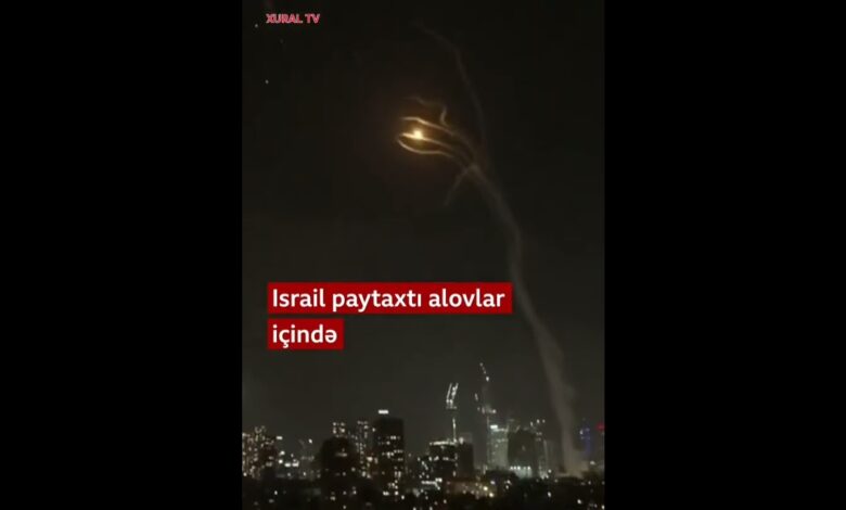 İSRAİL ALOVLAR İÇİNDƏ