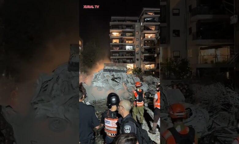 İSRAİL İRAN RAKETLƏRİNİN DAĞINTILARINI BELƏ TƏMİZLƏYİR